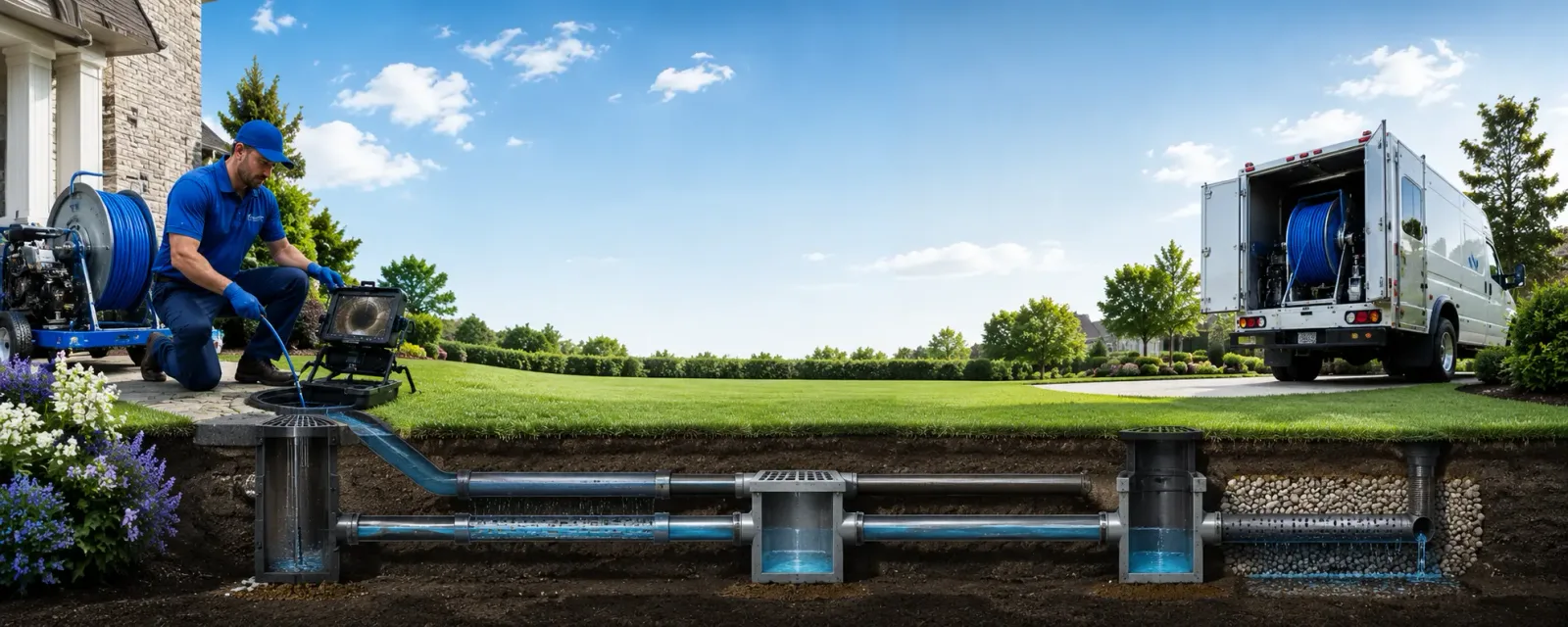 Outdoor drain cleaning information for Hinton, IA